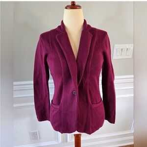J. Crew Rich Burgundy Blazer NWOT